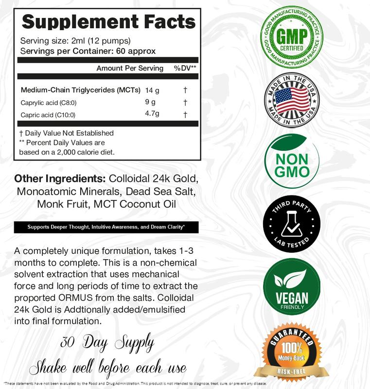 Pure Ormus Gold Drops