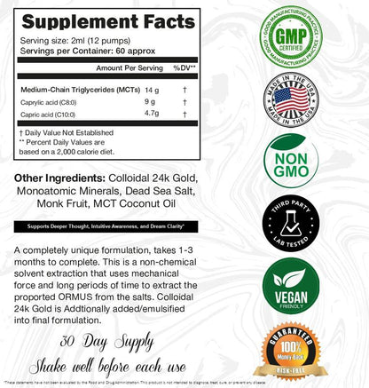 Pure Ormus Gold Drops